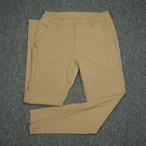 BYLT Pants Mens 34x34 Khaki Tan Everyday Chino Modern Performance Zip Pocket
